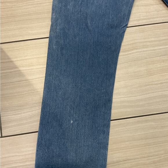 Vintage 90s Wrangler Faded Blue Relaxed Fit Cowboy Jeans - Picture 7 of 8